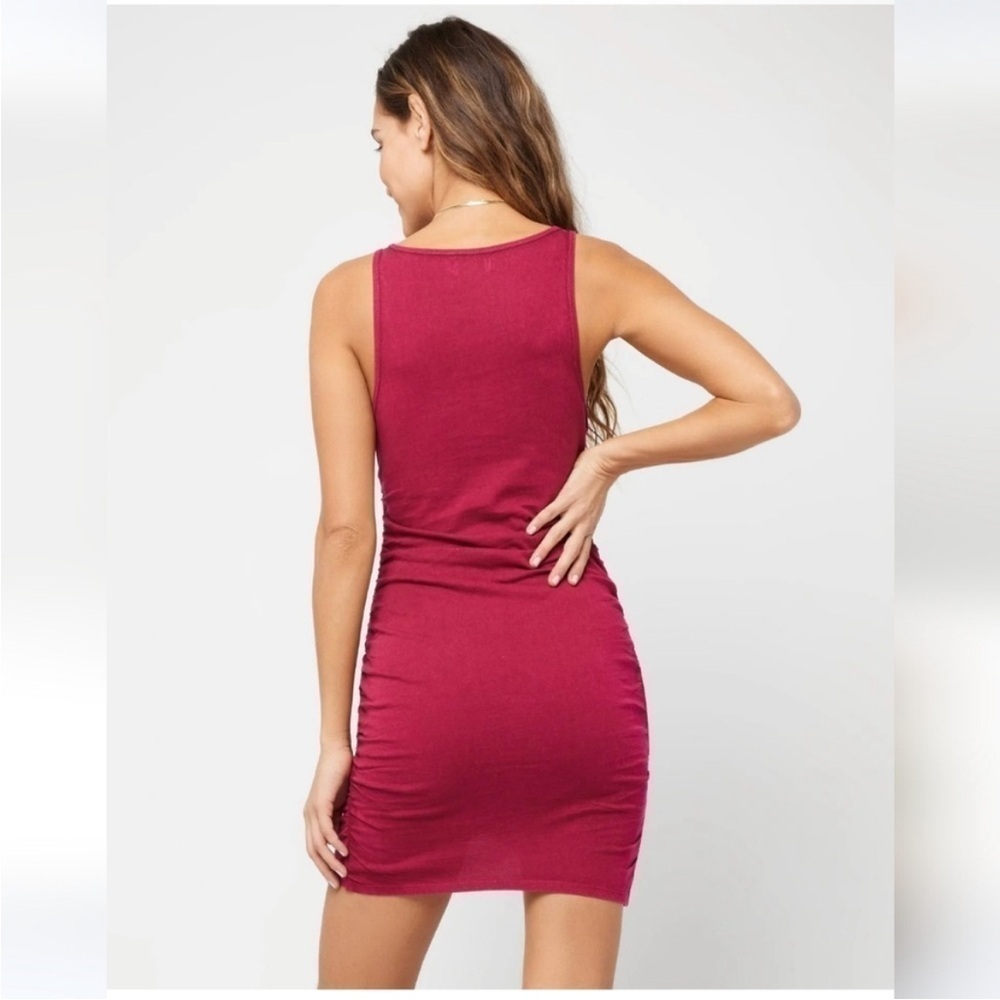 ⭐️ NWT L*Space Wildwood Mini Dress In Color Maroon Size Medium - Picture 3 of 8